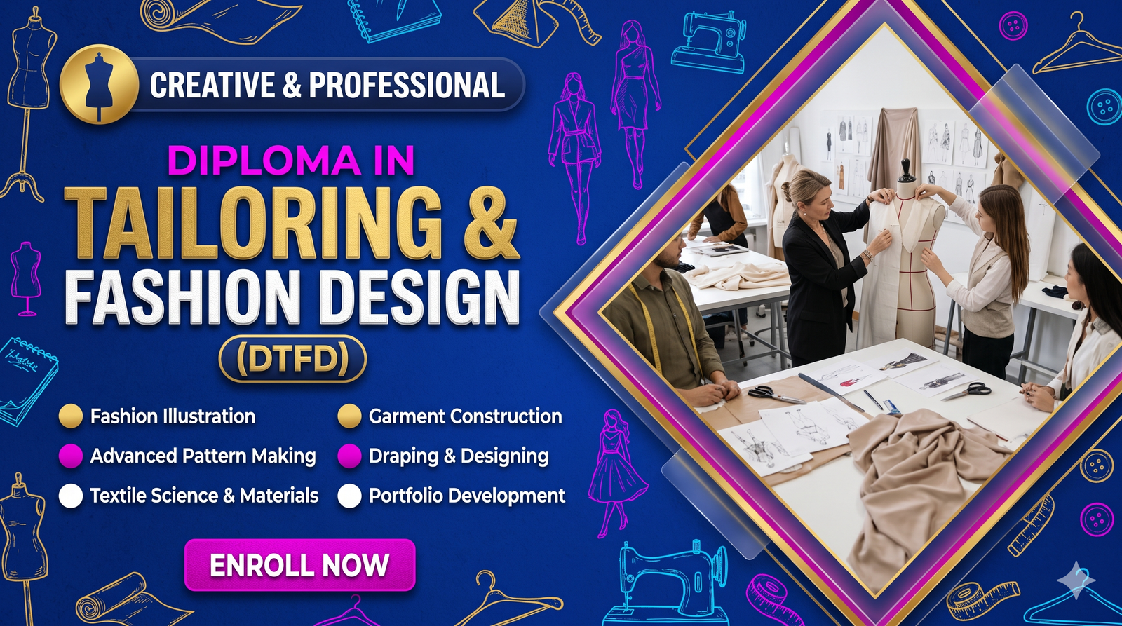 Diploma in Tailoring & Fashion Design