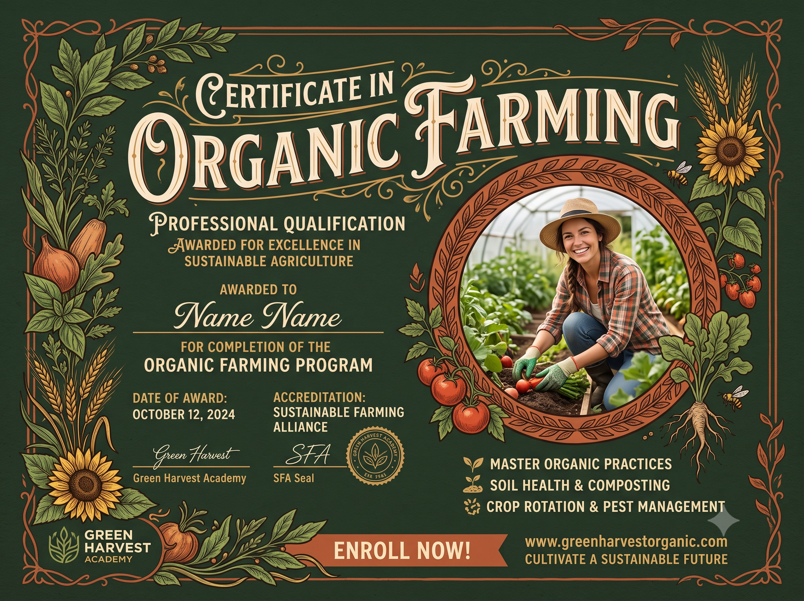Certificate in Organic Farming